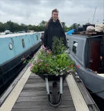 Narrowboat on the River Lea